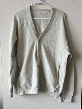 GU Tan Long Sleeve Knit Cardigan - Size XL
